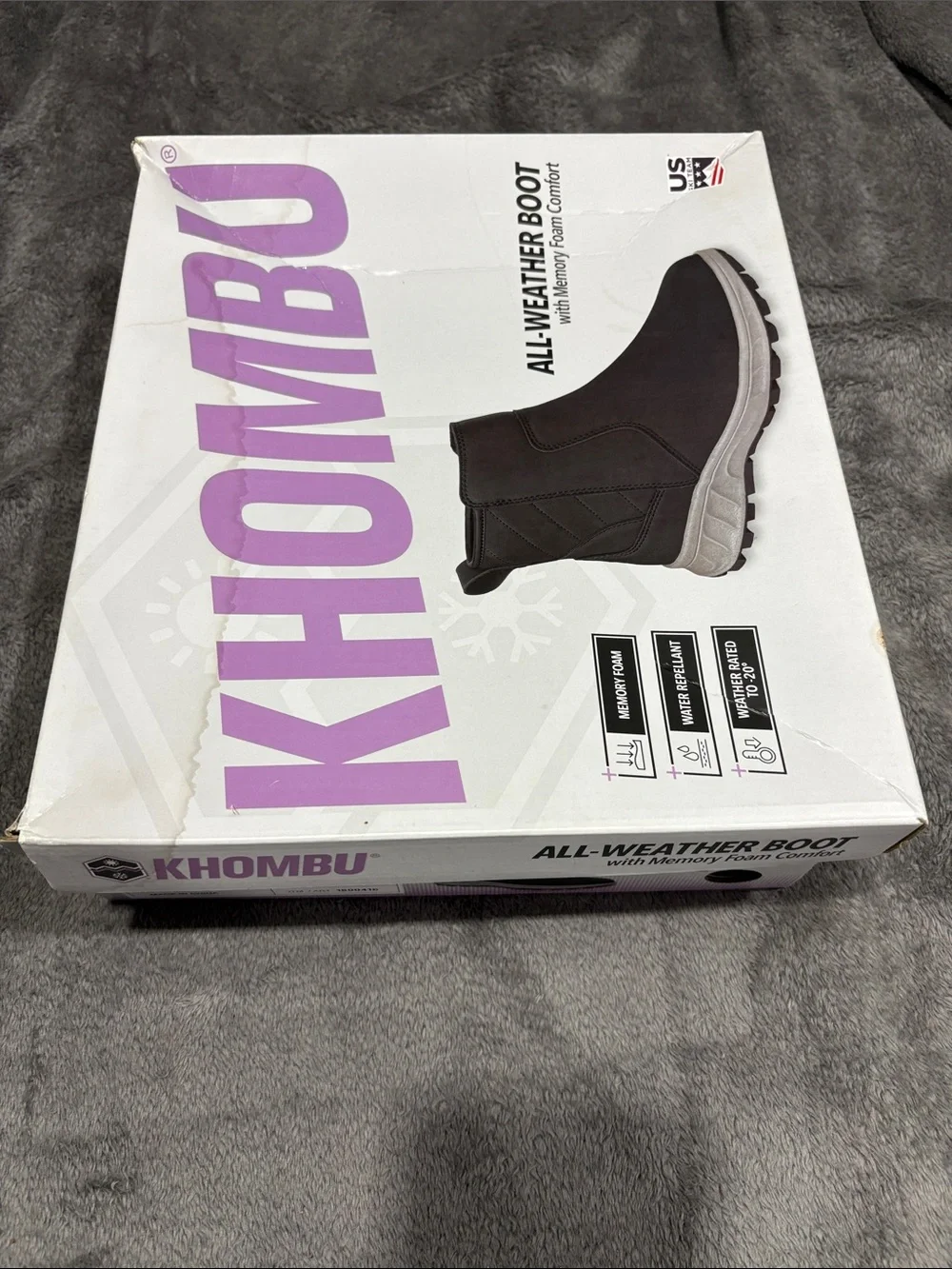Khombu Women’s All-Weather Boot - Dark Brown with Gray Sole